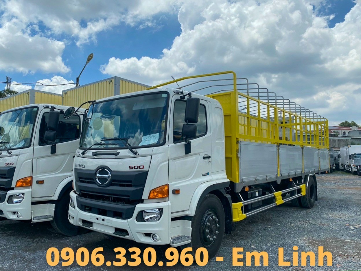 Hino FG 8 tấn thùng mui bạt bửng nhôm 8m6