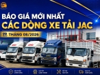 Tổng hợp báo giá mới nhất các dòng xe tải JAC Tháng 09/2026