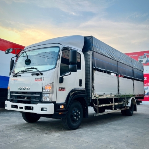 Xe tải Isuzu FRR 650 thùng mui bạt bửng  nhôm 6m7 Full inox 304 - Isuzu FRR650 thùng mui bạt nhôm 6m7 Full inox 304