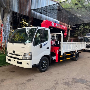 Xe tải Hino 3 tấn 5 gắn cẩu Unic 344 | Xe tải Hino XZU720L gắn cẩu Unic 3 tấn 4 khúc