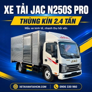 Xe tải JAC N250S Pro Thùng Kín 2.4 Tấn