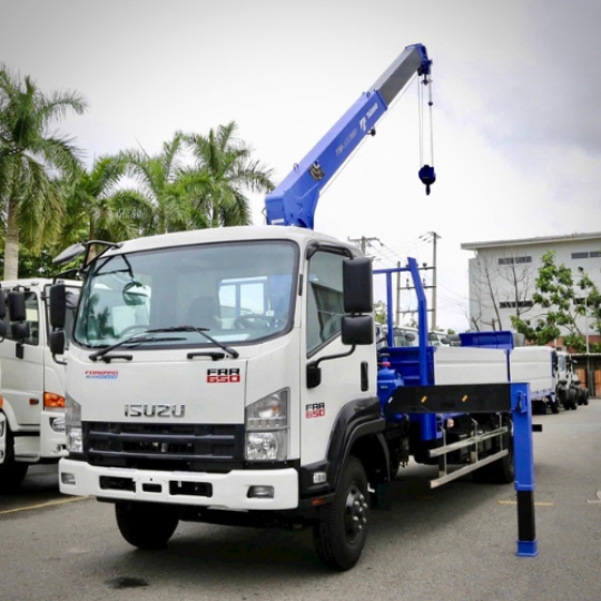 Xe tải Isuzu FRR 650 thùng lửng gắn cẩu Tadano TM-ZE364 - Xe cẩu Isuzu FRR650 gắn cẩu Tadano TM-ZE364