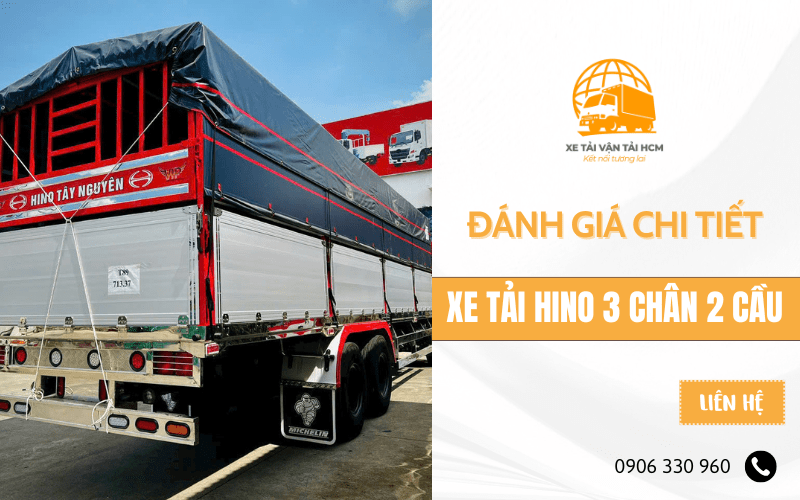 xe tải hino 3 chân 2 cầu