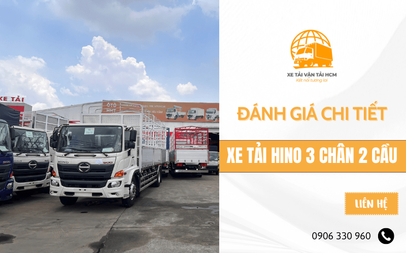 xe tải hino 3 chân 2 cầu
