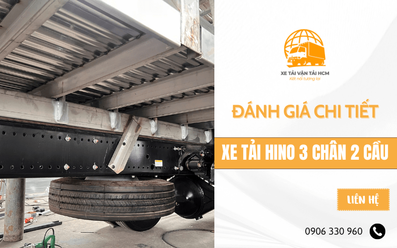 xe tải hino 3 chân 2 cầu