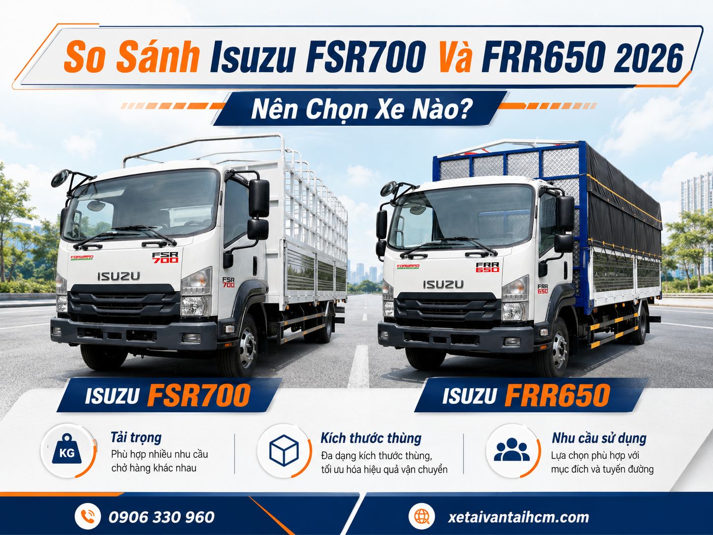 Nên chọn xe FSR700 hay FRR650
