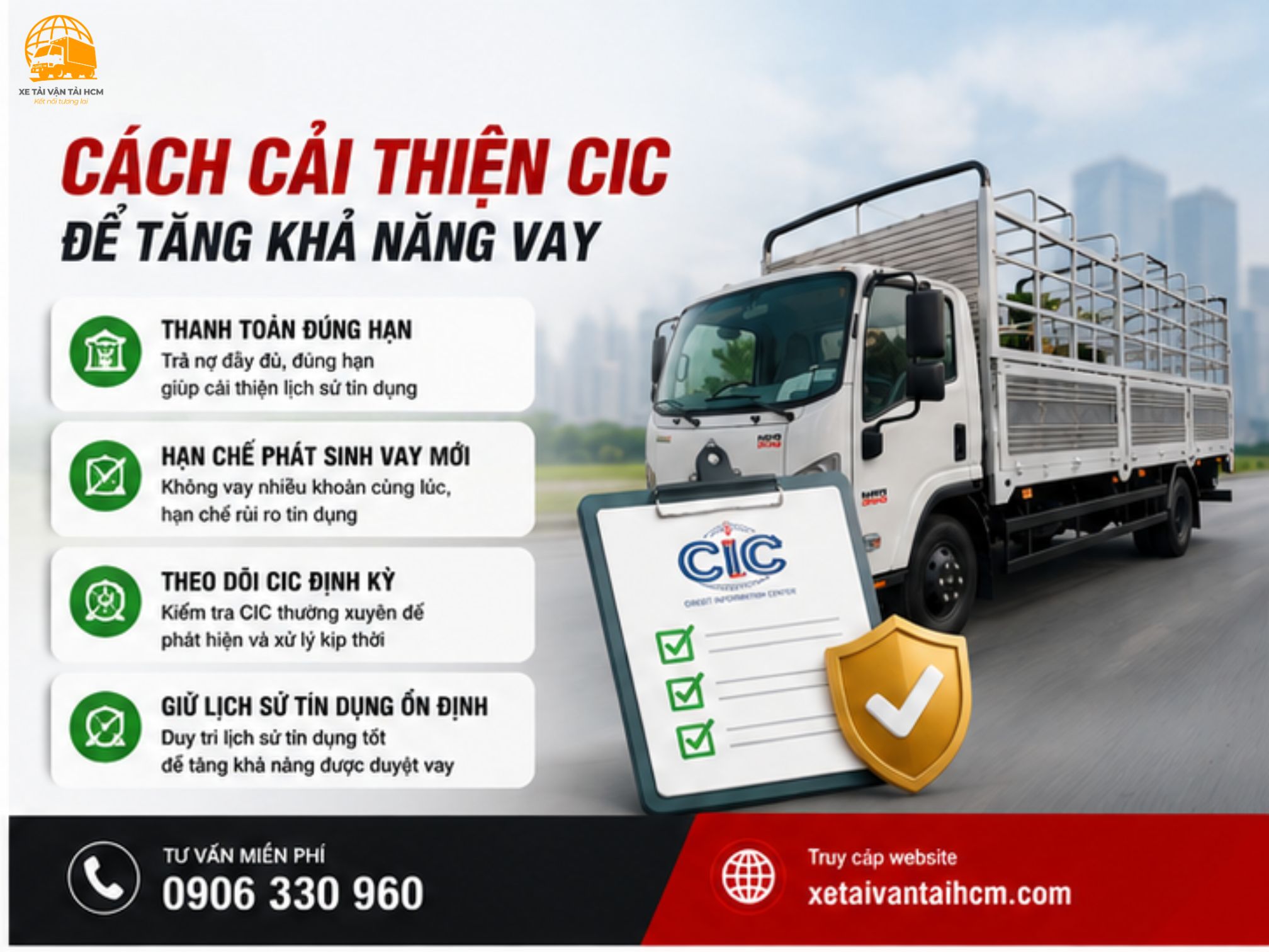 Cách cải thiện CIC để tăng khả năng vay