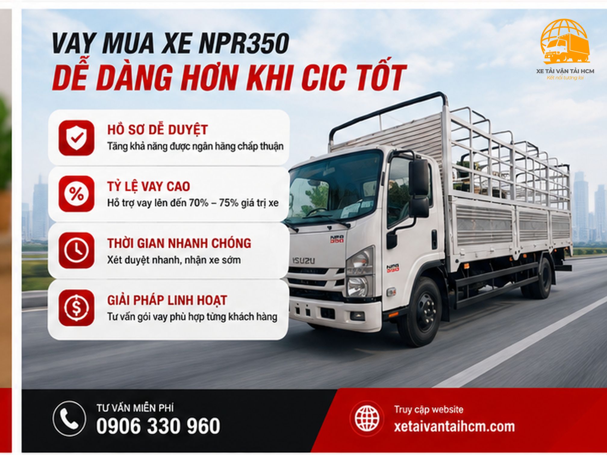 CIC nhóm mấy có thể vay mua xe NPR350