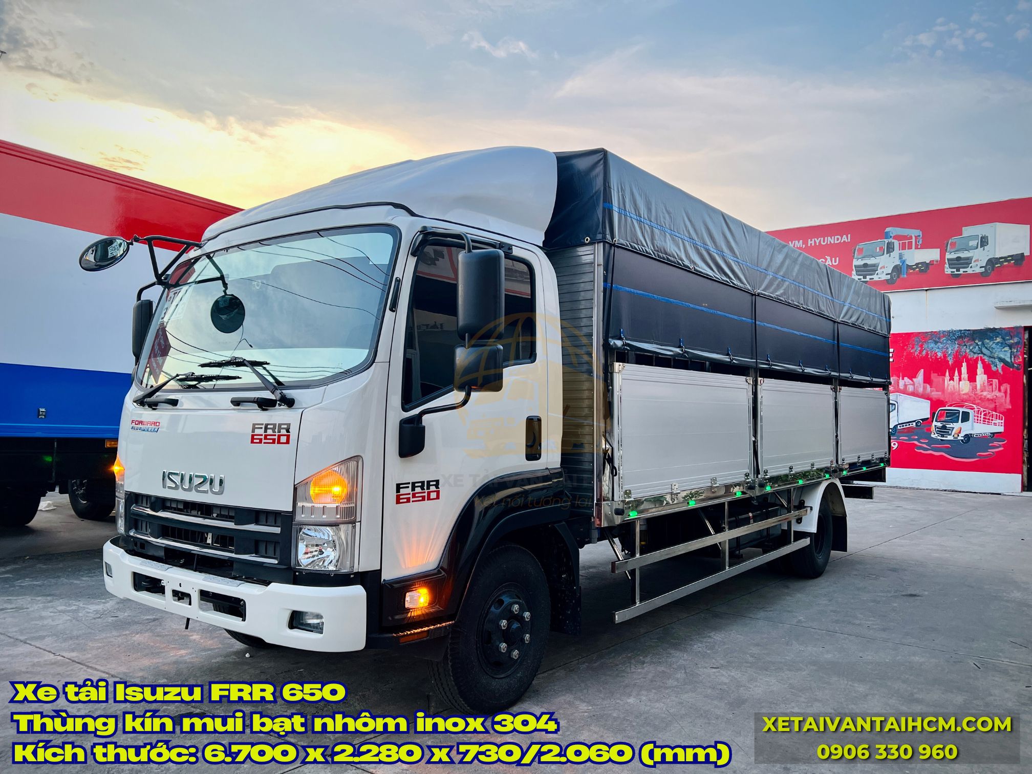 Hình ảnh thực tế xe tải Isuzu FSR 650 mui bạt