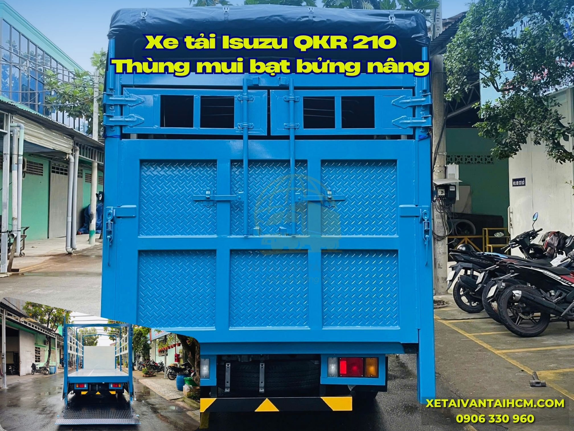 Bàn nâng xe tải Isuzu QKR 210