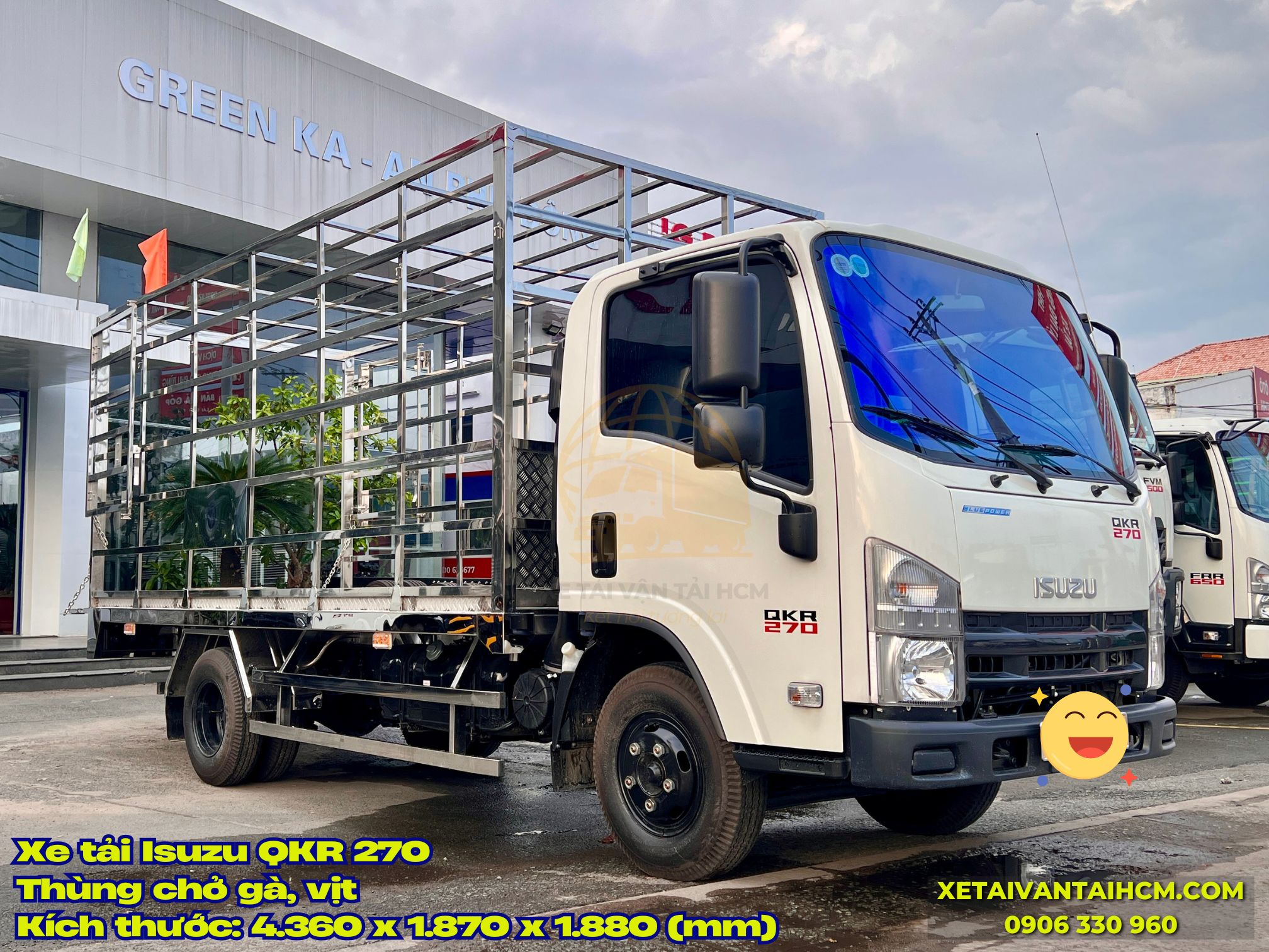 Xe tải Isuzu QKR 270 chở gà vịt