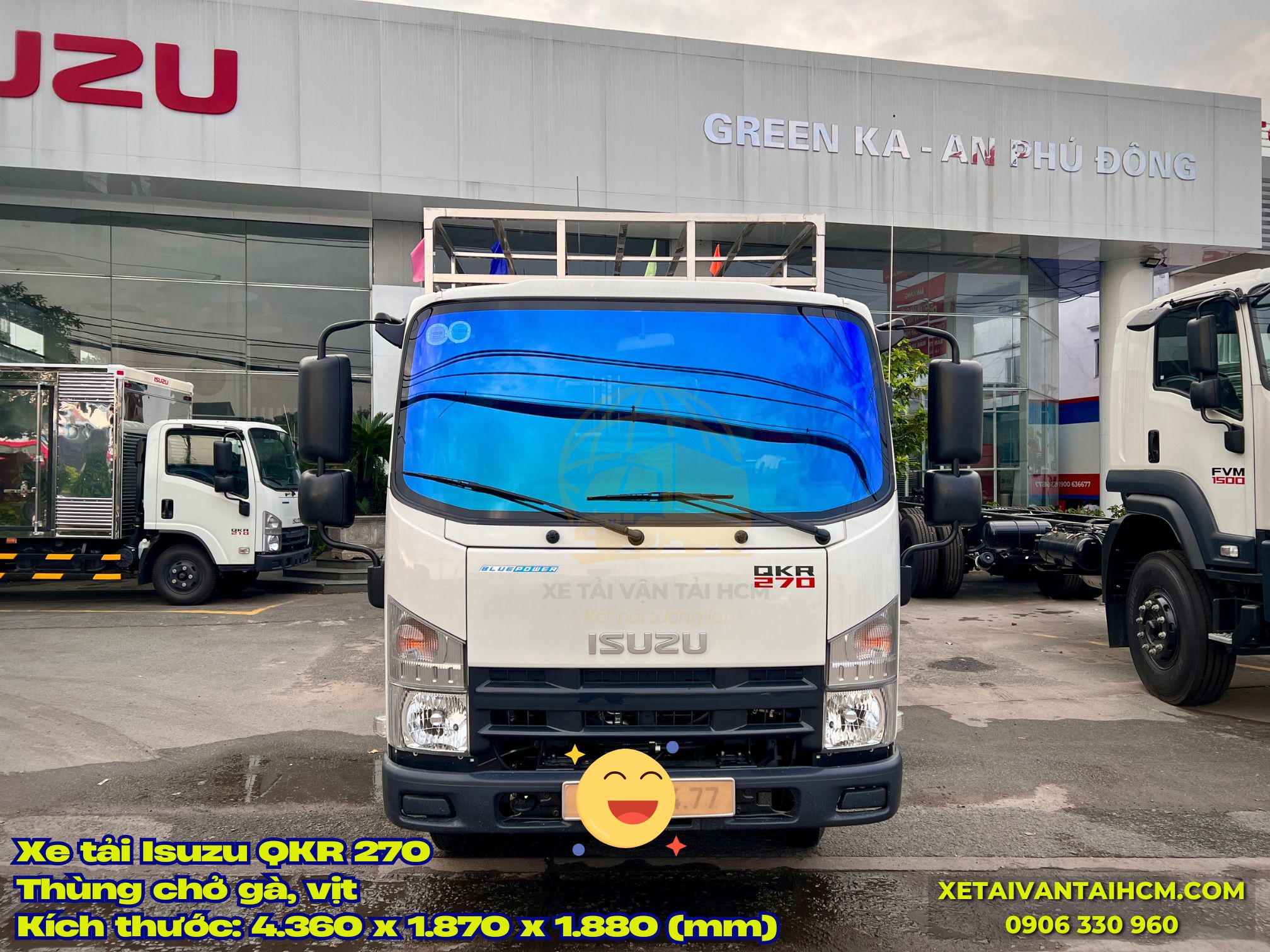 Thùng gia cầm Isuzu QKR 270 2 tấn 4