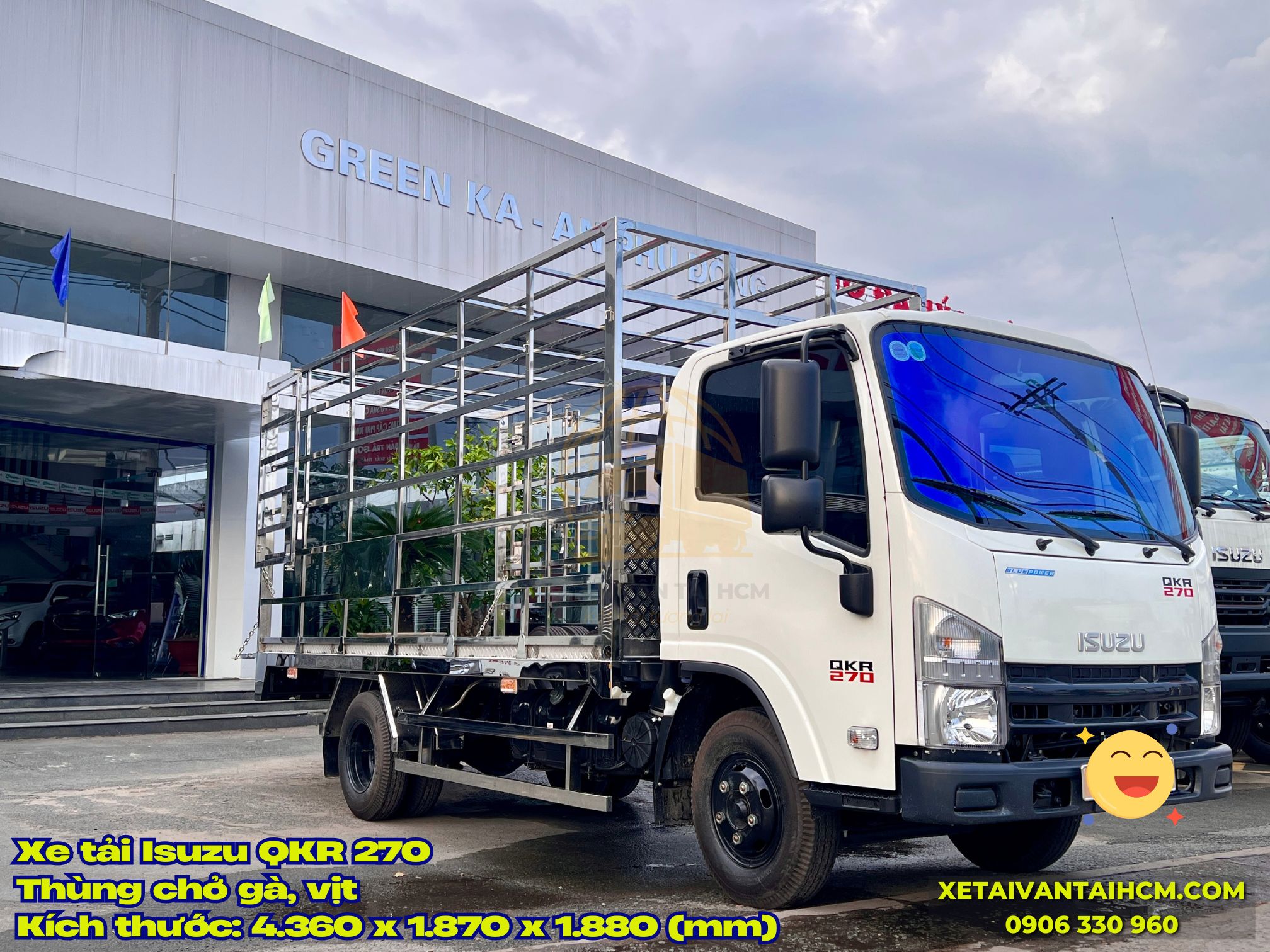 Xe Isuzu QKR 270 thùng chở gia cầm