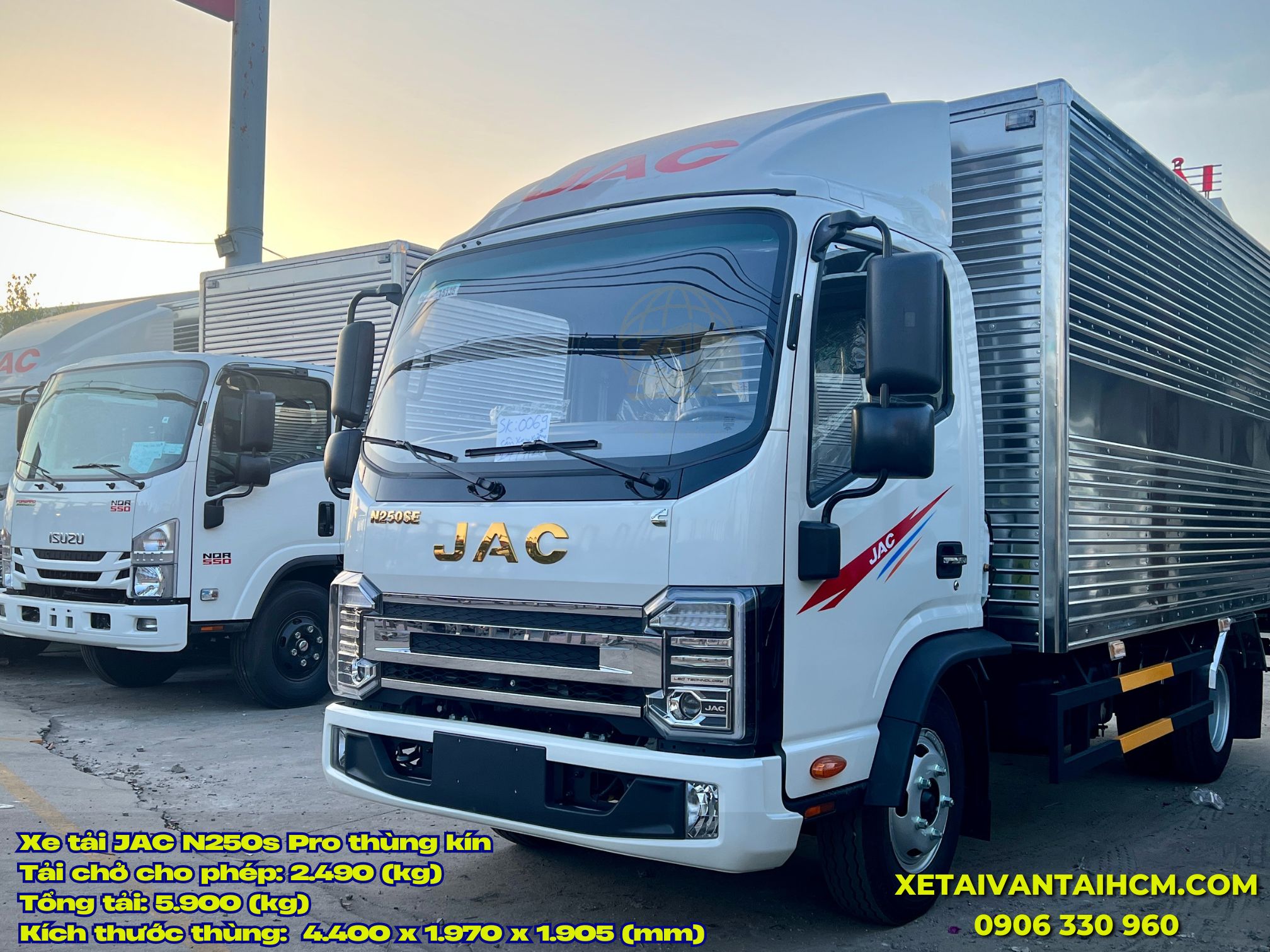 Hình ảnh xe tải Jac N250S Pro thùng kín 2.4 tấn