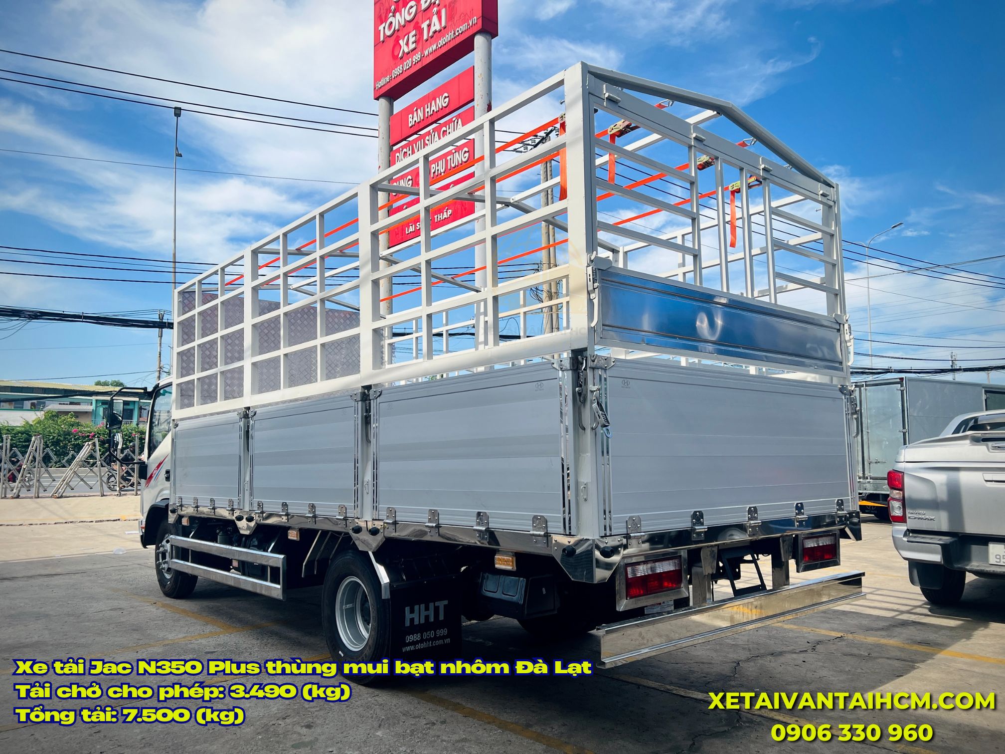 Xe tải Jac 3.5 tấn mui bạt nhôm 5m2