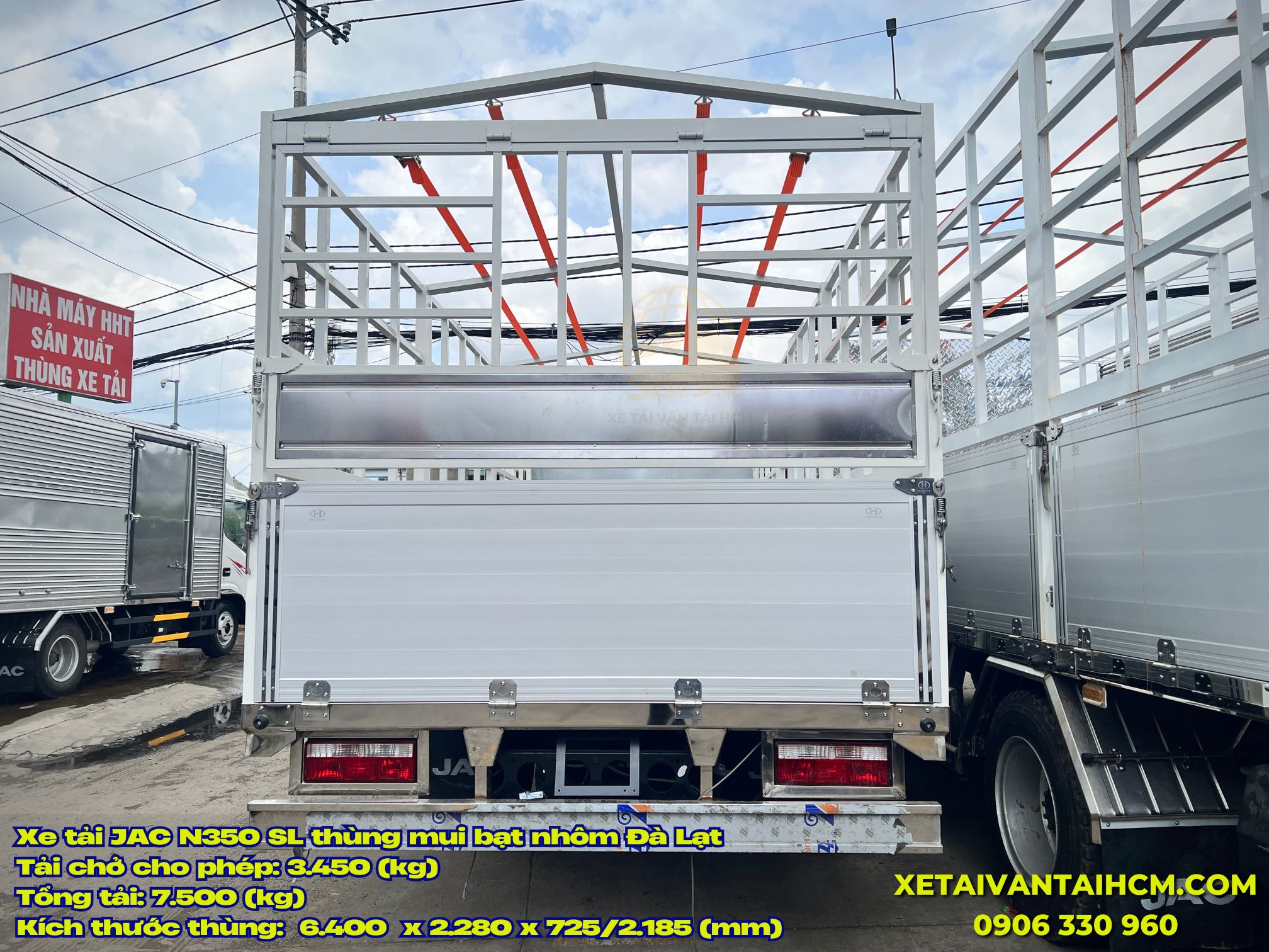 Xe tải Jac N350SL thùng mui bạt nhôm 3.5 tấn