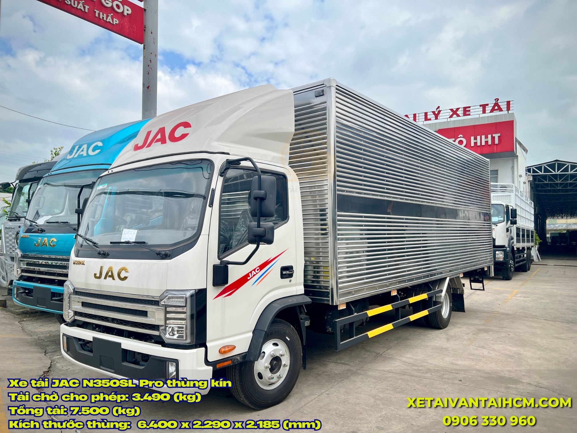 Xe tải Jac 3.5 tấn thùng kín dài 6m4