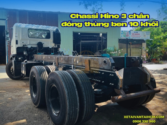 Xe Ben HINO 3 chân thùng ben 10 khối - Xe ben Hino 3 chân thùng ben tự đổ 10 khối