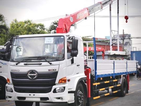 Xe Hino 8 Tấn Cẩu Unic 555 | Giá Hino 8 Tấn Cẩu Unic 5 Tấn