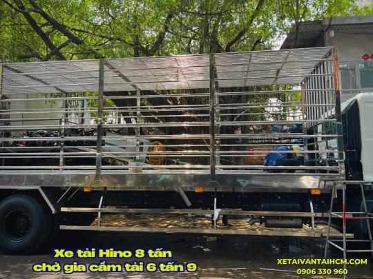 Xe tải Hino 8 tấn FG8JT8A thùng chở gia cầm tải 6 tấn 9 - Hino 8 tấn chở gia cầm tải 6 tấn 9