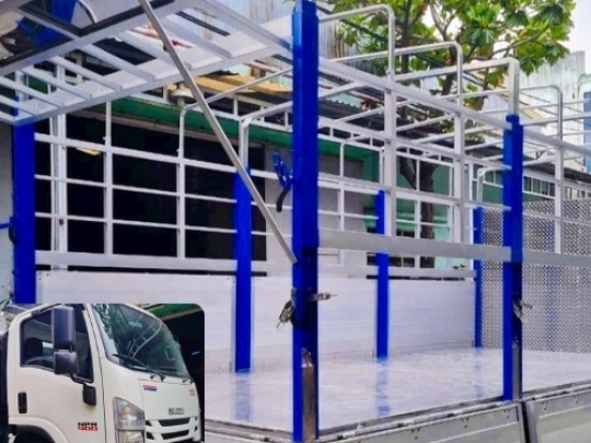 Xe tải Isuzu 3.5 tấn NPR 400 thùng mui bạt bửng nhôm - Isuzu NPR 400 thùng mui bạt bửng nhôm 3.5 tấn