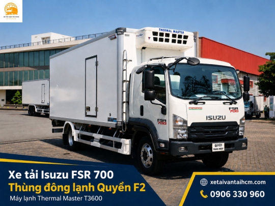 Xe Tải Isuzu FSR700 Thùng Đông Lạnh Quyền F2 Giá Tốt