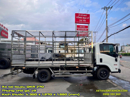 Xe Tải Isuzu QKR 270 Chở Gà, Vịt