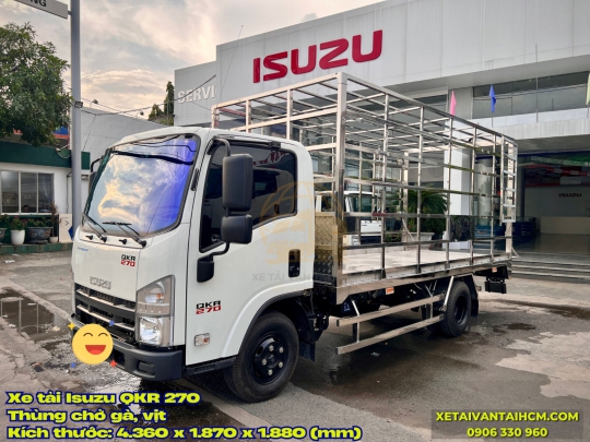 Xe Tải Isuzu QKR 270 Chở Gà, Vịt