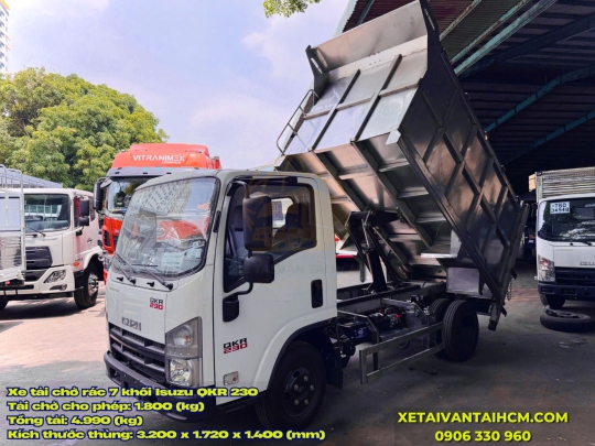 Xe Tải Chở Rác 7 Khối Isuzu QKR 230 Tại HCM