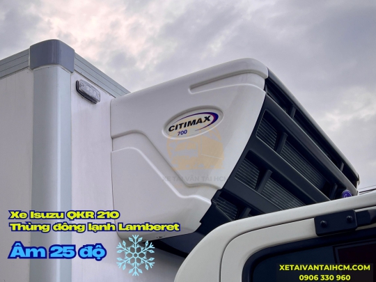 Xe tải Isuzu QKR 210 thùng đông lạnh Lamberet VN âm 25 độ - Isuzu QKR 210 thùng đông lạnh Lamberet âm 25 độ