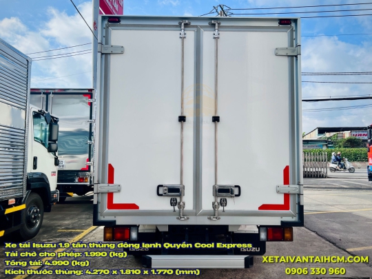 Xe tải Isuzu 1.9 tấn thùng đông lạnh Quyền Cool Express máy lạnh T2500
