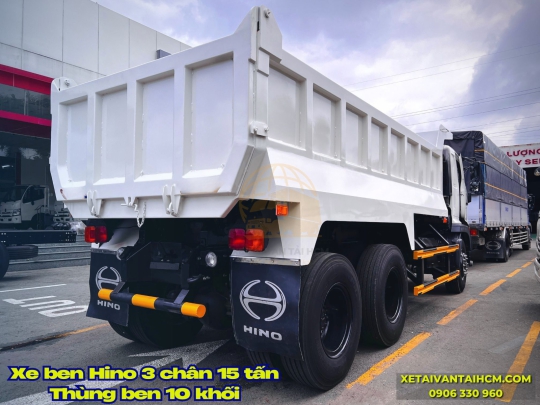 Xe Ben HINO 3 chân thùng ben 10 khối - Xe ben Hino 3 chân thùng ben tự đổ 10 khối