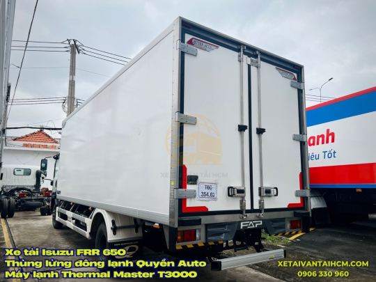 Xe tải Isuzu FRR 650 thùng đông lạnh Quyền Auto dài 6m7 - Isuzu FRR650 đông lạnh Quyền Auto thùng dài 6m7