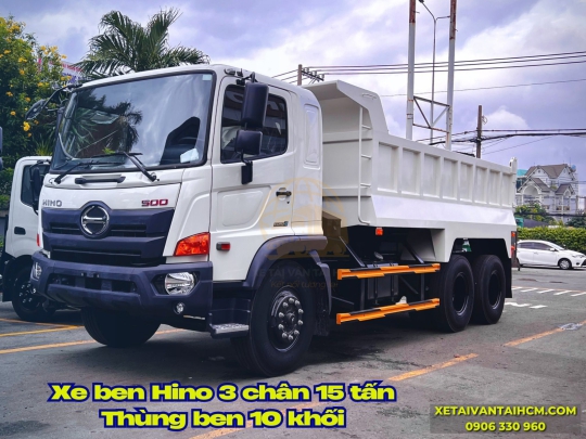 Xe Ben HINO 3 chân thùng ben 10 khối - Xe ben Hino 3 chân thùng ben tự đổ 10 khối