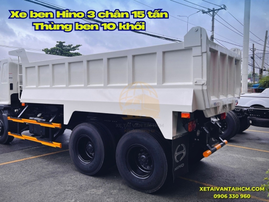 Xe Ben HINO 3 chân thùng ben 10 khối - Xe ben Hino 3 chân thùng ben tự đổ 10 khối
