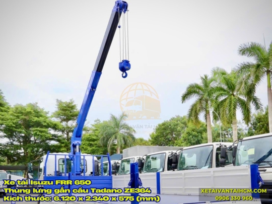 Xe tải Isuzu FRR 650 thùng lửng gắn cẩu Tadano TM-ZE364 - Xe cẩu Isuzu FRR650 gắn cẩu Tadano TM-ZE364