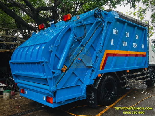 Xe tải Hino 8 tấn FG8JJ8A thùng ép rác 14 khối - Xe tải Hino 8 tấn chở rác 14 khối