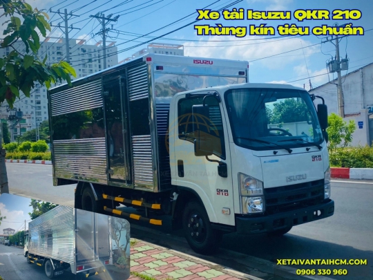 Xe tải Isuzu QKR 210 thùng kín tiêu chuẩn thùng dài 4m3 - Isuzu QKR 210 thùng kín tiêu chuẩn 4m3