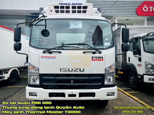 Xe tải Isuzu FRR 650 thùng đông lạnh Quyền Auto dài 6m7 - Isuzu FRR650 đông lạnh Quyền Auto thùng dài 6m7