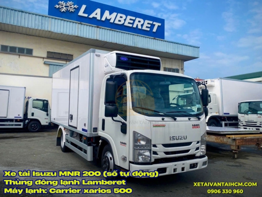 Xe tải Isuzu NMR 200 thùng đông lạnh Lamberet VN - Isuzu NMR 200 số tự động thùng đông lạnh Lamberet VN